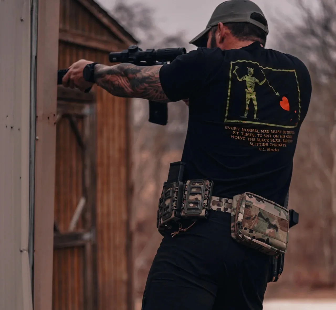 Hoist The Black Flag – Savage Tacticians Exhaust Ventilation for Cooling Suitable for Exercise Wear
