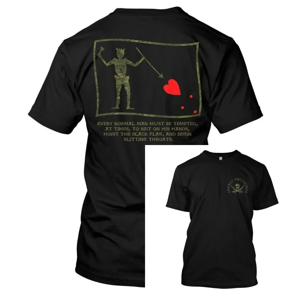 Hoist The Black Flag – Savage Tacticians Exhaust Ventilation for Cooling Suitable for Exercise Wear