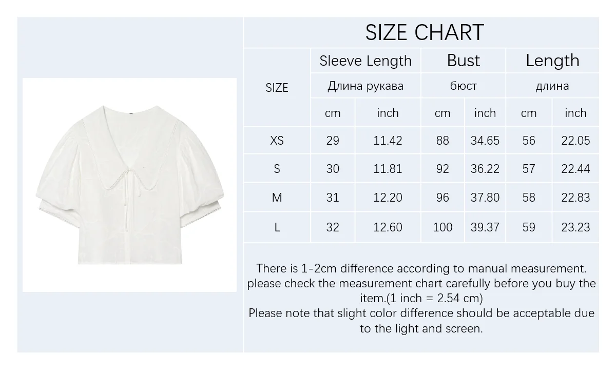 Women's Shirt 2026 Spring New White Short-Sleeve Turn-Down Collar Short Simple Shirt Lively and Cute Unique Fashion