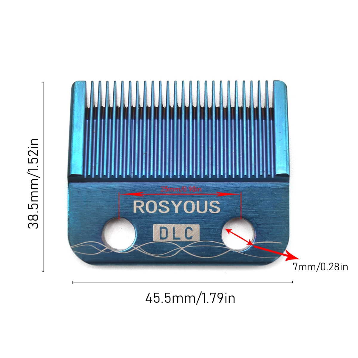 Professional Hair Clipper Fade DLC Blade Ultra Thin Replacement for Madeshow WAHL MRD Gamma SC  JRL KM-90-4 Hair Clippers
