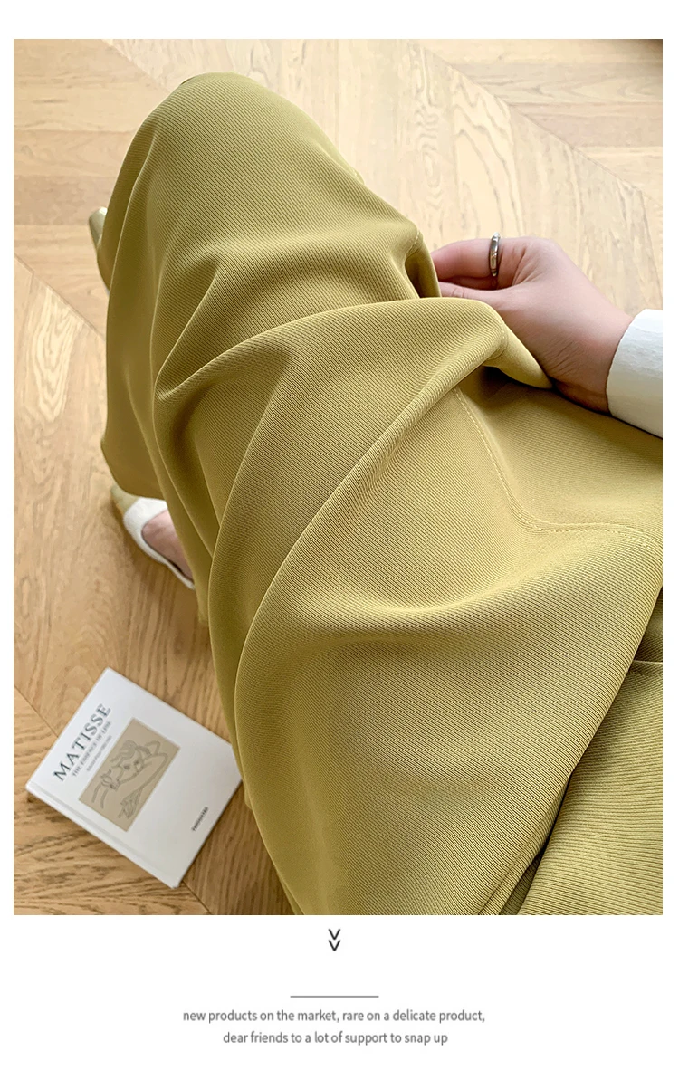 Spring Summer Woman A-Line Midi Skirt With Belt High Waist Office OL Loose Big Swing Long Skirts Lady