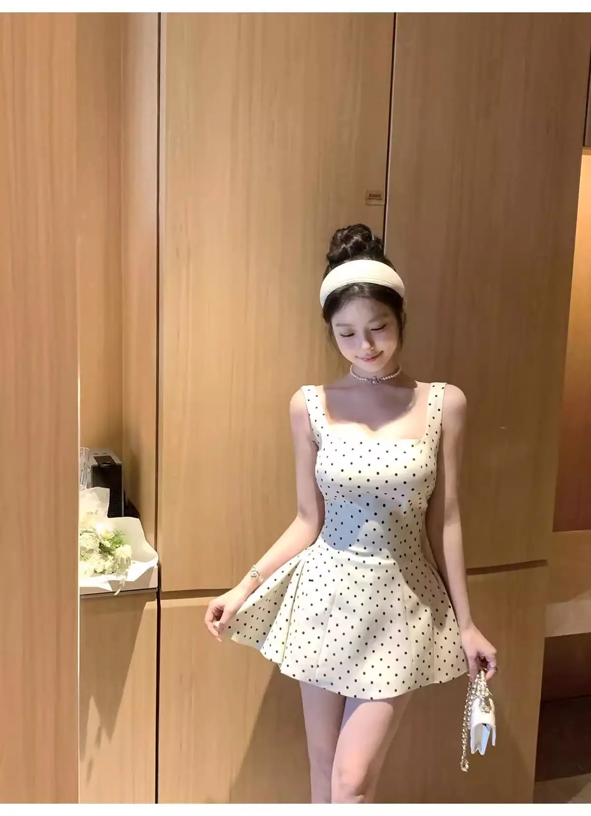 Polka Dot Strapless Dress Women's Summer 2026 New Arrival Elegant and Stunning A-Line Puffy Short Skirt
