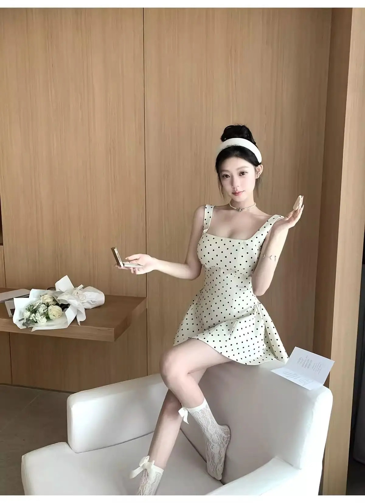 Polka Dot Strapless Dress Women's Summer 2026 New Arrival Elegant and Stunning A-Line Puffy Short Skirt