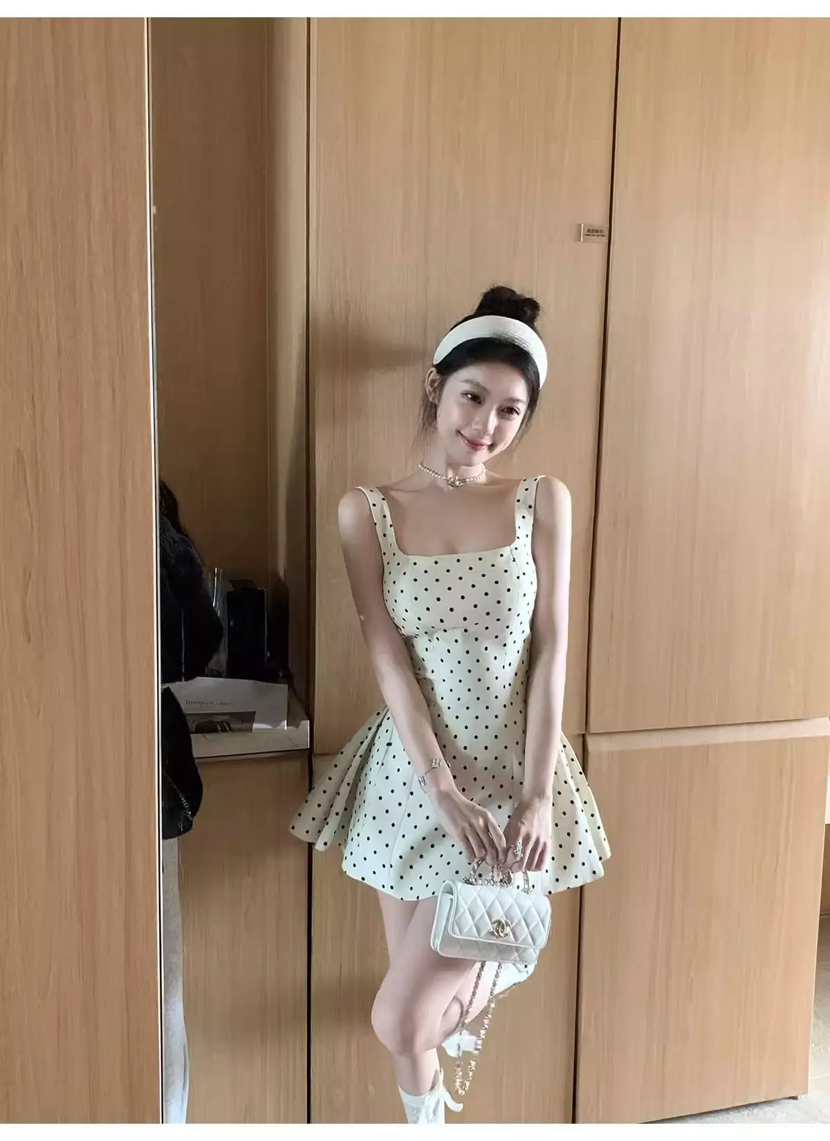 Polka Dot Strapless Dress Women's Summer 2026 New Arrival Elegant and Stunning A-Line Puffy Short Skirt