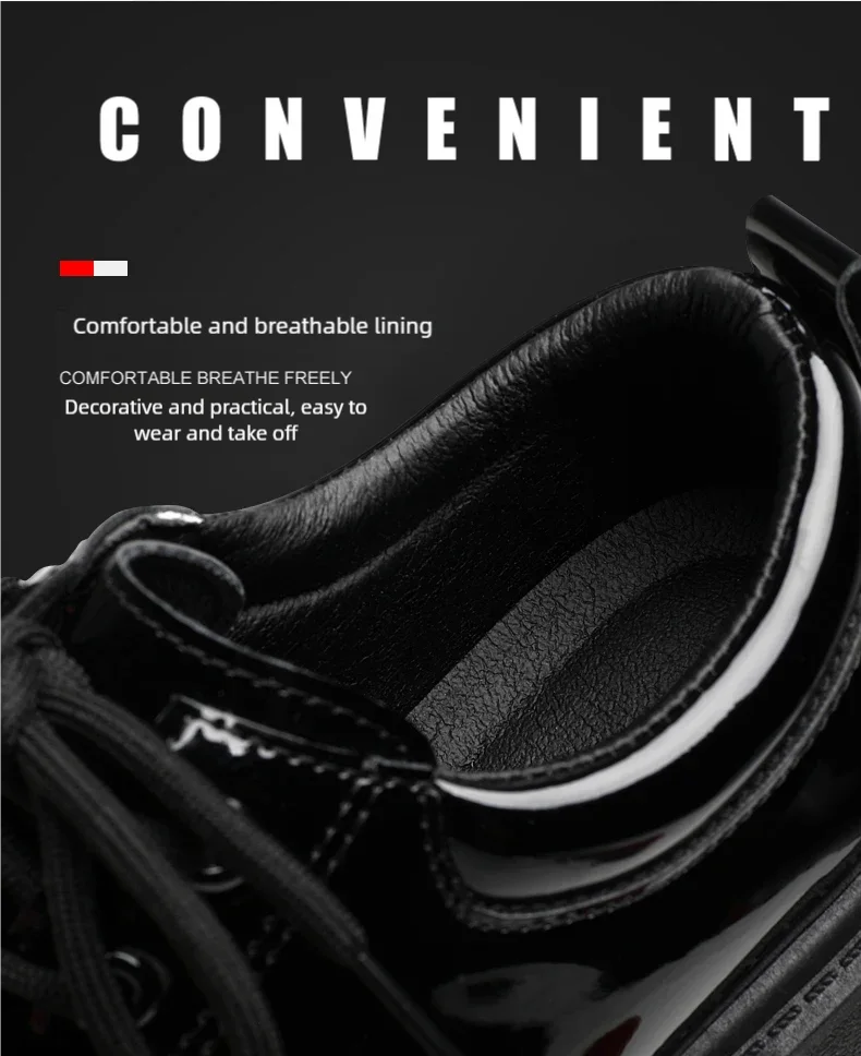 Men's Thick-Sole Casual Leather Shoes Four Seasons Fashion Soft-Sole Outdoor Walking Shoes Dress Business Gathering Leather Shoe