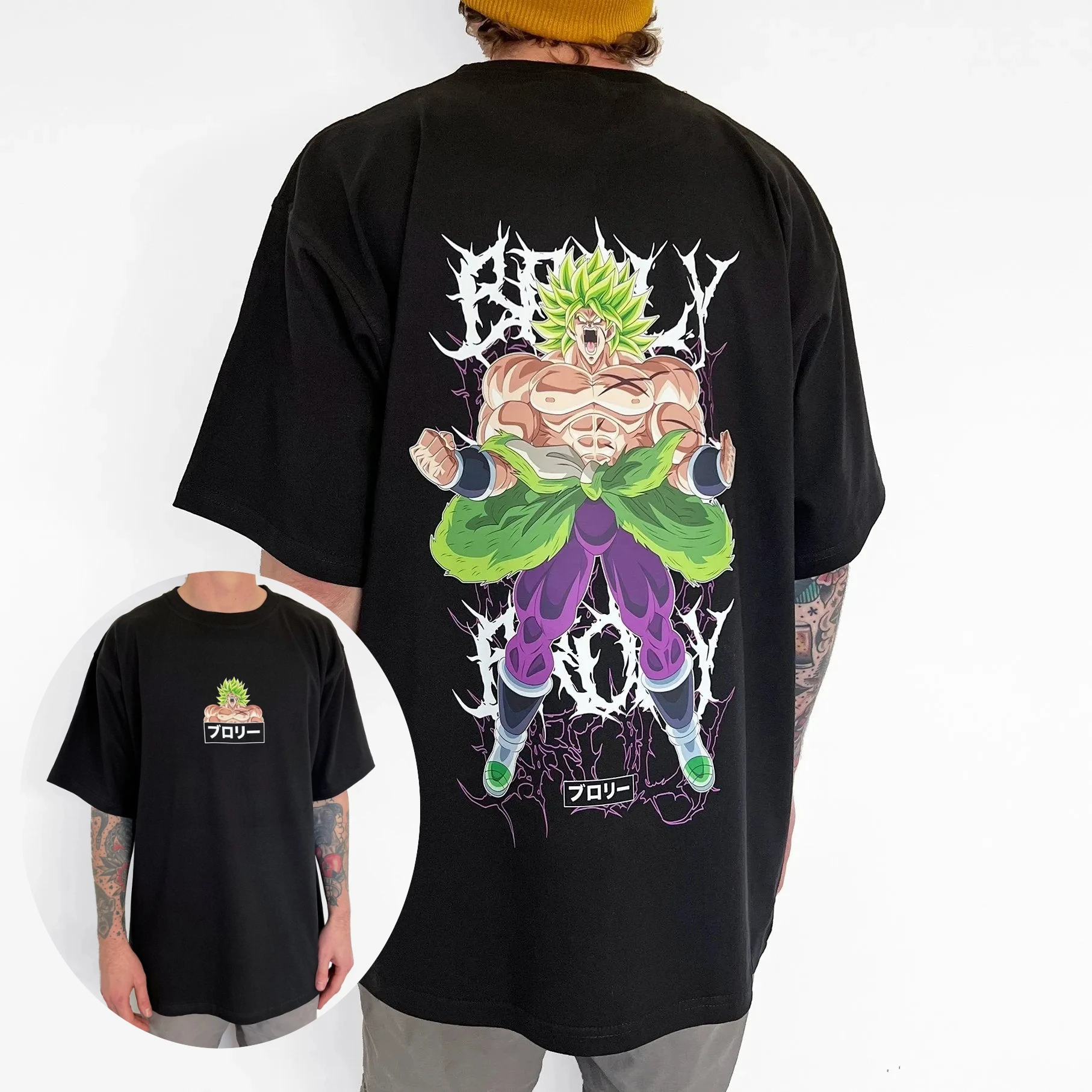 2026 New Dragon Ball Gogeta Gohan Broly Goku Majin Buu Printed Short Sleeve T-shirt Men's and Women's T-shirt Men's Top T-shirt
