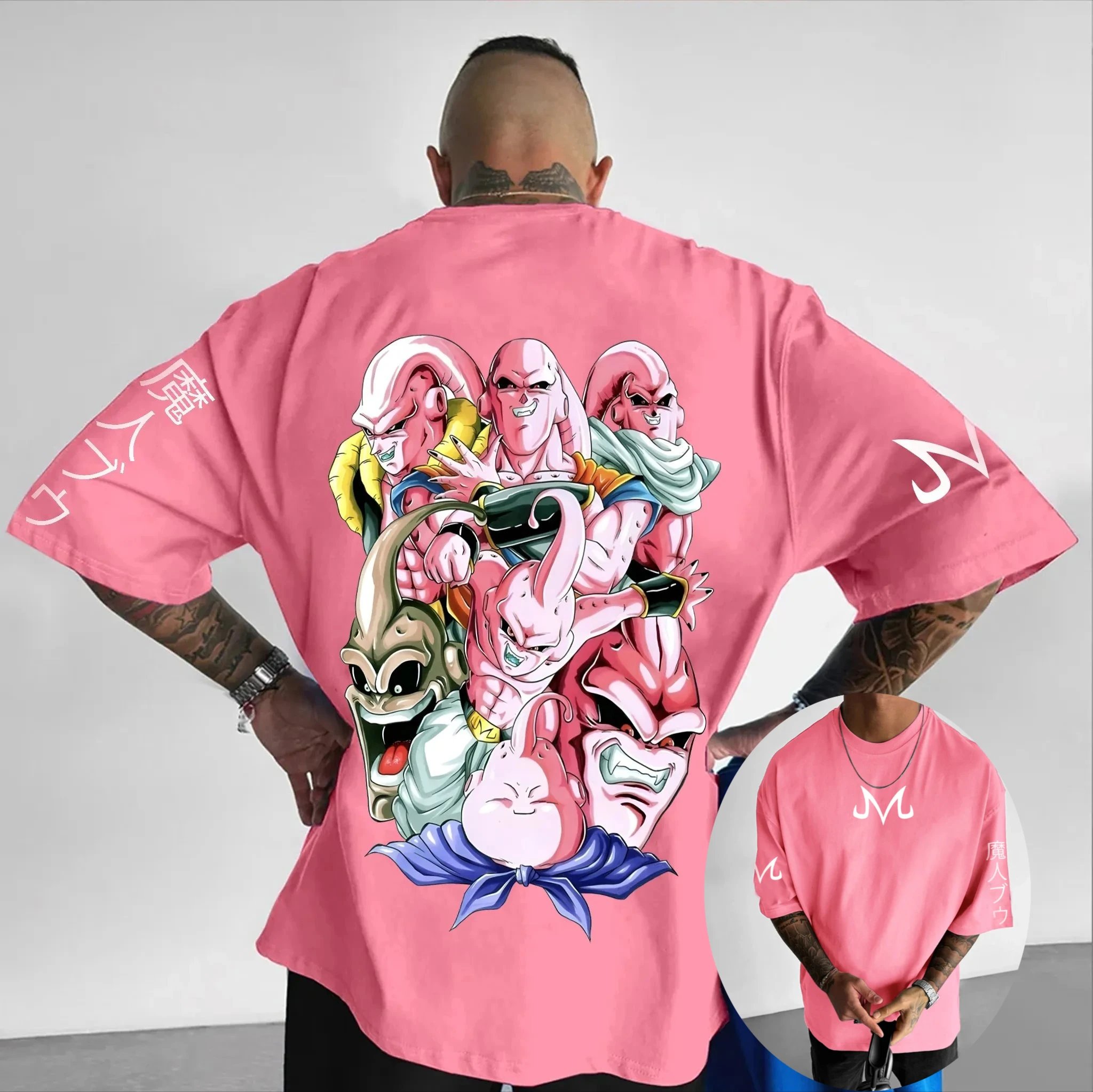 2026 New Dragon Ball Gogeta Gohan Broly Goku Majin Buu Printed Short Sleeve T-shirt Men's and Women's T-shirt Men's Top T-shirt