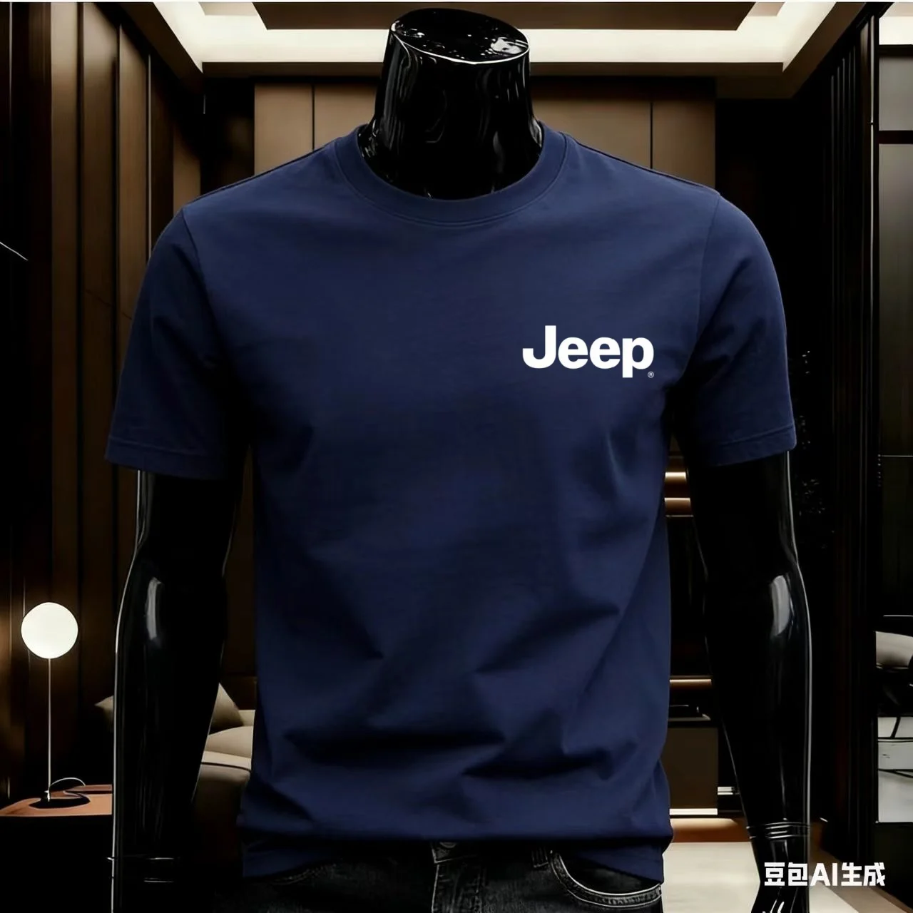 JEEP 100% Cotton Summer T-Shirt, High Quality, Comfortable and Soft Crew Neck Design, Fashion Street Style Men's Clothing