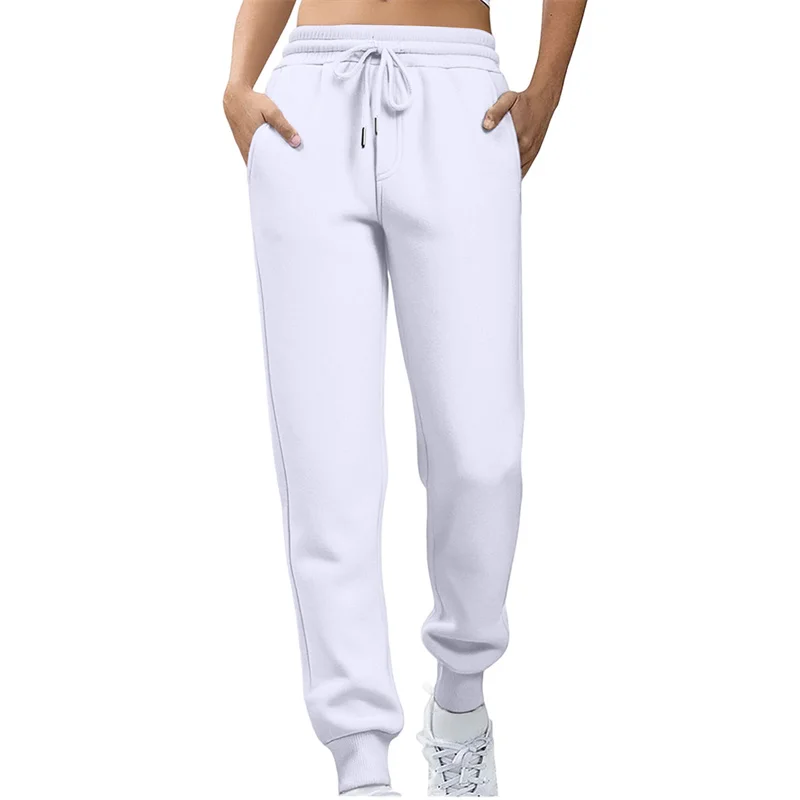 2026 spring autumn women Straight Pants Fashion Solid Color pants Drawstring large size slim Casual Trousers women Sweatpants