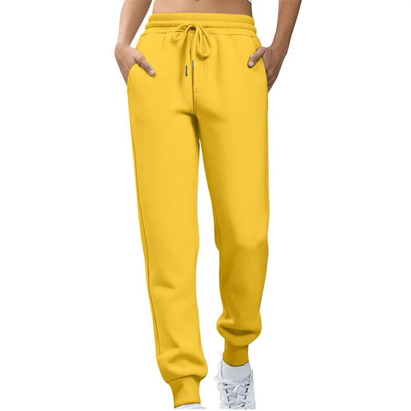 2026 spring autumn women Straight Pants Fashion Solid Color pants Drawstring large size slim Casual Trousers women Sweatpants