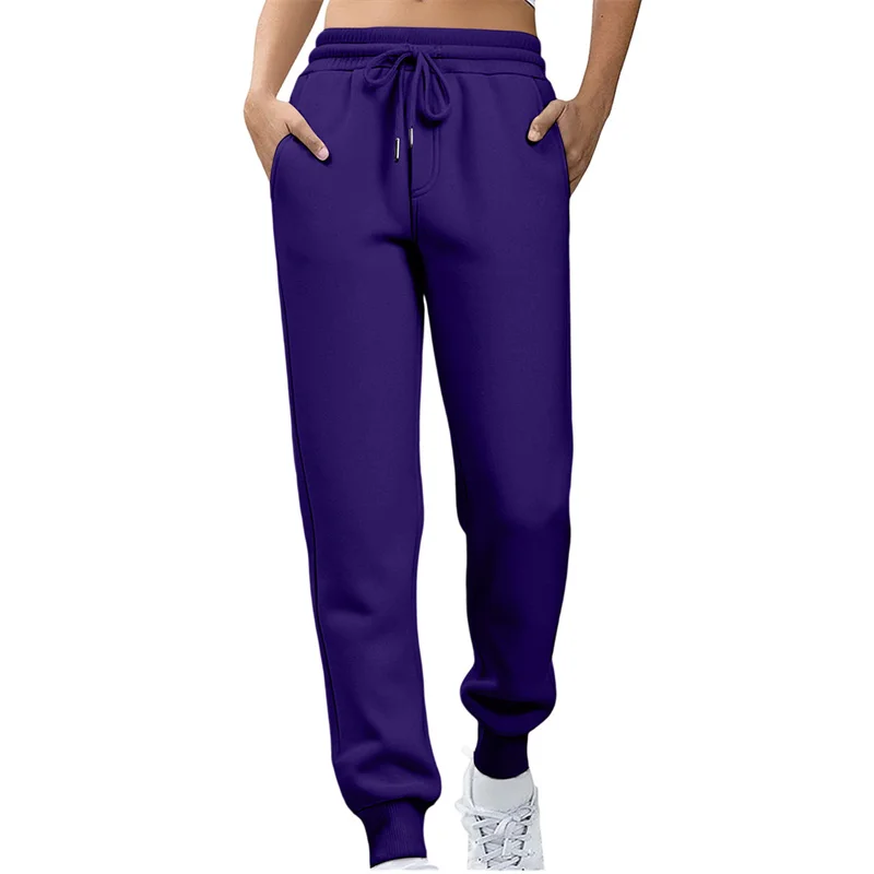 2026 spring autumn women Straight Pants Fashion Solid Color pants Drawstring large size slim Casual Trousers women Sweatpants