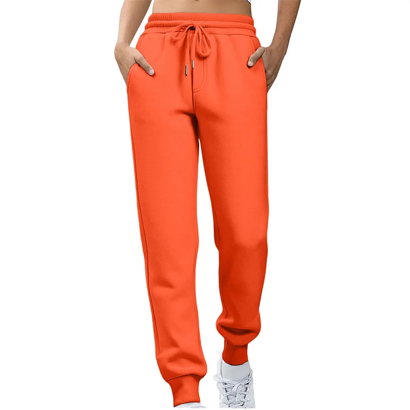 2026 spring autumn women Straight Pants Fashion Solid Color pants Drawstring large size slim Casual Trousers women Sweatpants