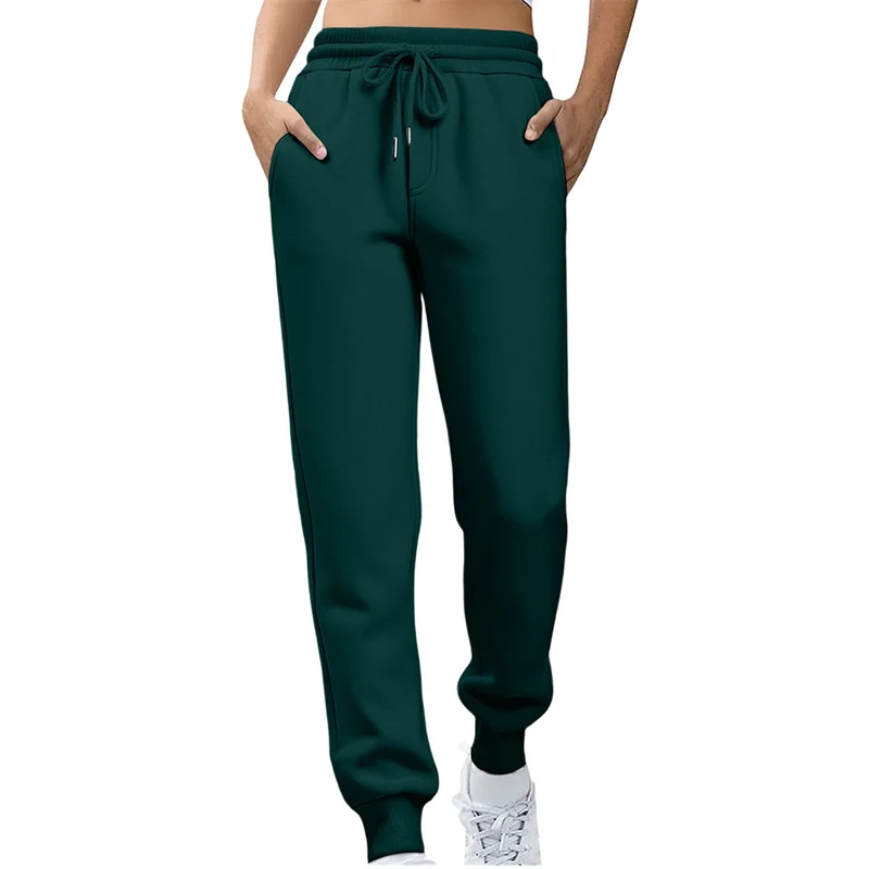 2026 spring autumn women Straight Pants Fashion Solid Color pants Drawstring large size slim Casual Trousers women Sweatpants