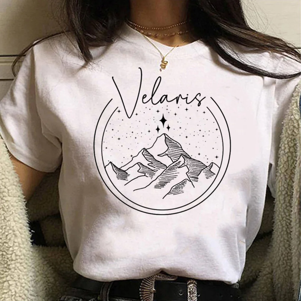 A Court of Thorns and Roses Literary Fiction Velaris City of Starlight Vintage Shirt SJM Merch Harajuku Sleeve Aesthetic Clothes