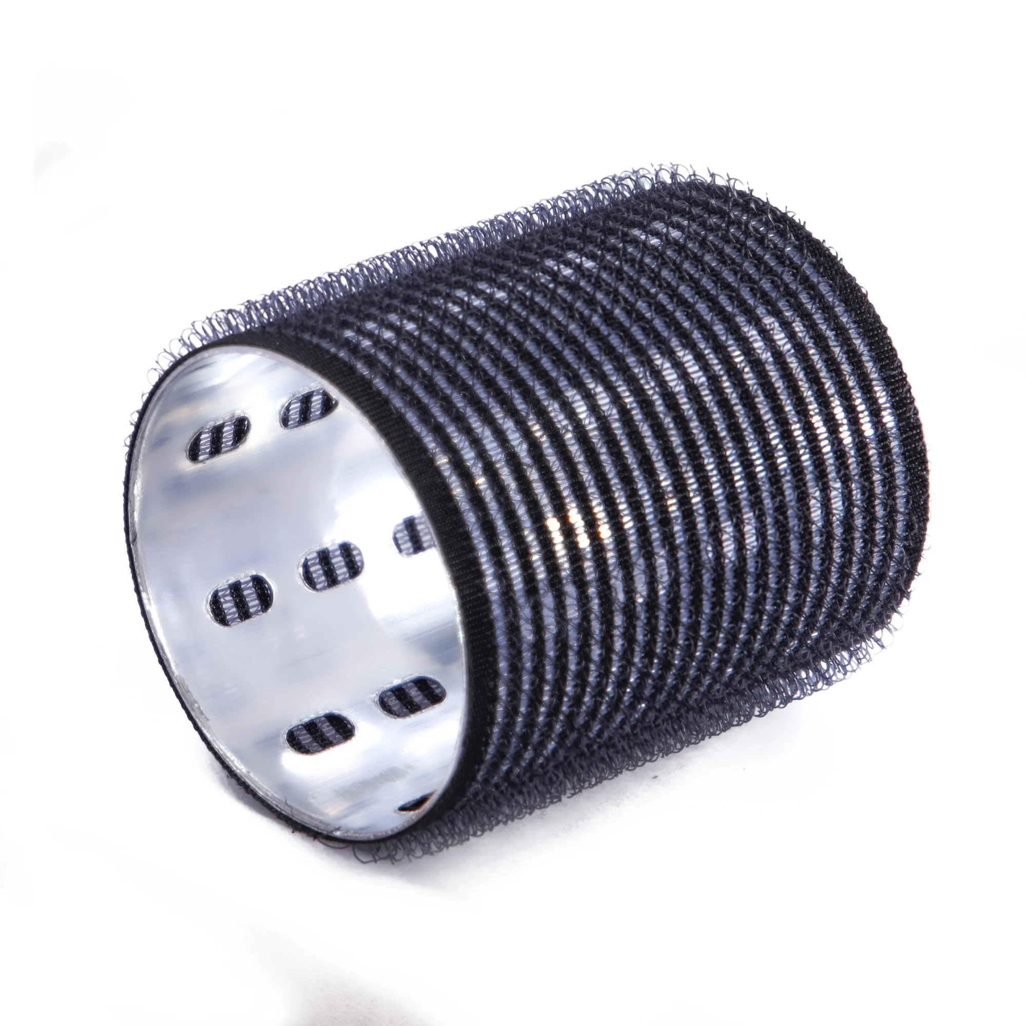 6pcs/set Aluminum Core Hair Rollers Fast Heat Self-Grip Light Thermal Ceramic Volume Styling Round Barrel Curler Black 60mm 1948