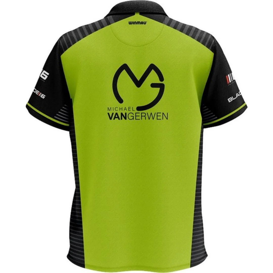2026 Michael van Gerwen Dartshirt Official dart competition jersey Summer Sports Men's T-Shirt Children's Clothing Tee