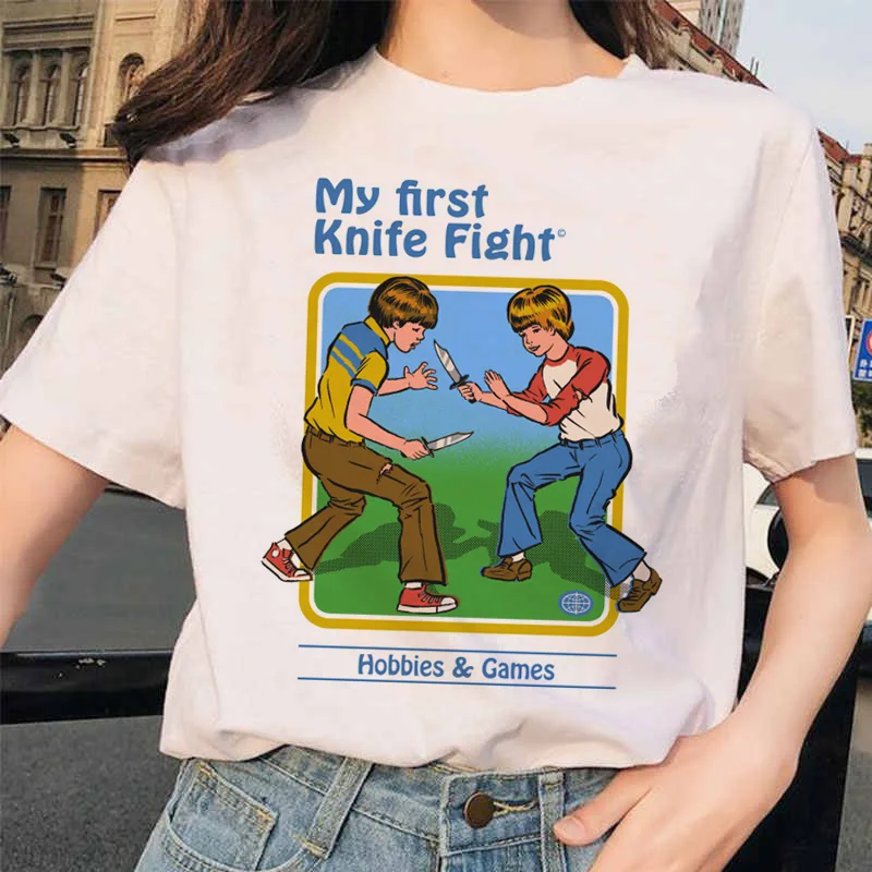 Let's Summon Demons Aesthetics T shirt Women Summer Casual Harajuku Cartoon Print Satan Short Sleeve Tops Camiseta Streetwear