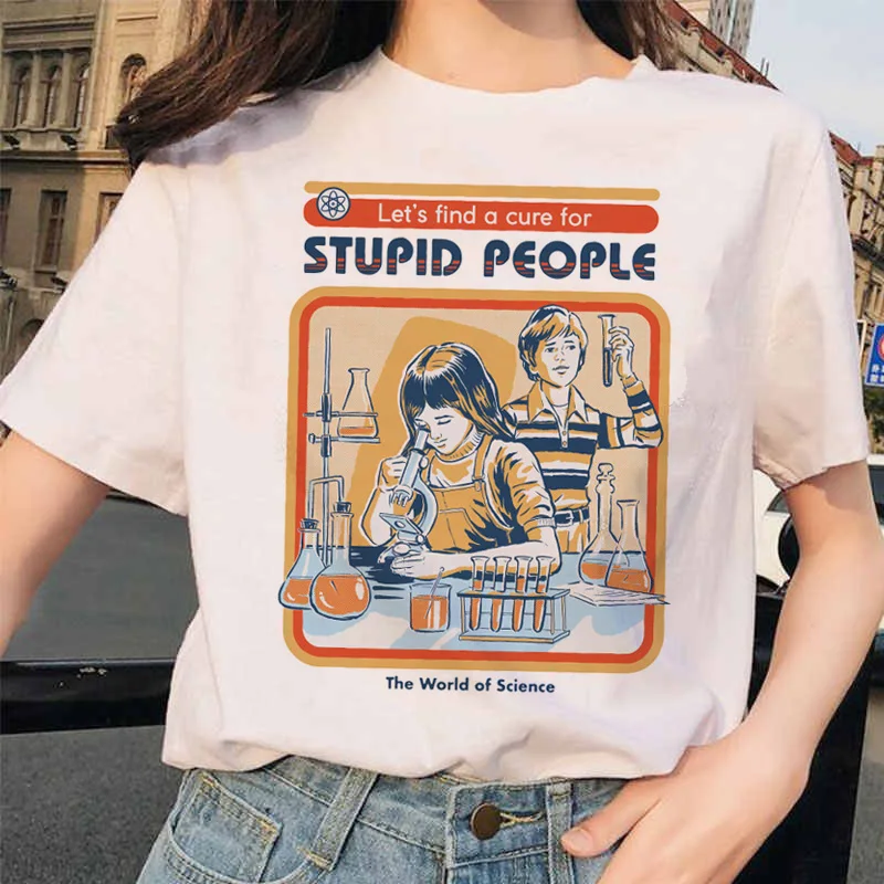 Let's Summon Demons Aesthetics T shirt Women Summer Casual Harajuku Cartoon Print Satan Short Sleeve Tops Camiseta Streetwear