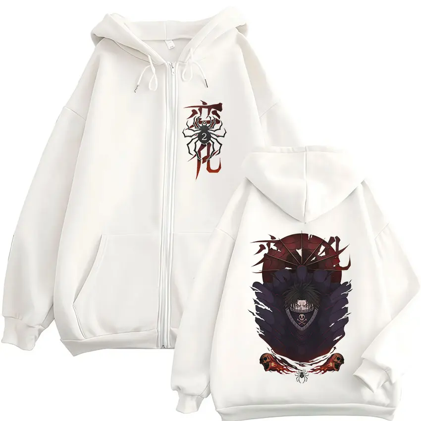 Anime Hunter X Hunter Feitan Potoo Zipper Hoodies Men's Zip Up Hooded Sweatshirts Fleece Long Sleeves Pullovers Coat Streetwear