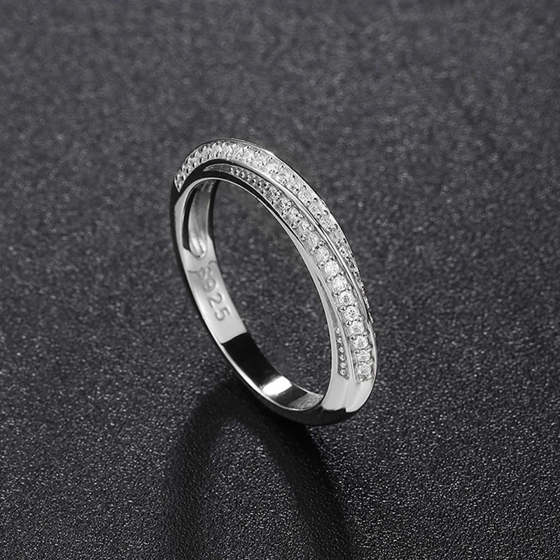 Wholesale Moissanite and Zircon Neutral Rings 100% Genuine S925 Silver Ring D VVS1 Luxury Sparkling Jewelry for Men and Women