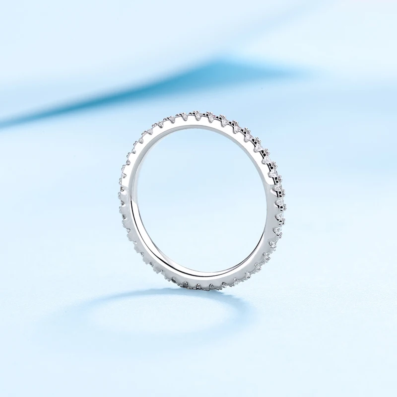 Wholesale Moissanite and Zircon Neutral Rings 100% Genuine S925 Silver Ring D VVS1 Luxury Sparkling Jewelry for Men and Women