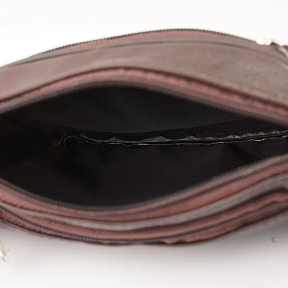 Men's Waist Pack PU Leather Bag Waist Belt Bag Male Artificial Leather Fanny Pack Fashion Luxury Small Shoulder Bags For Men