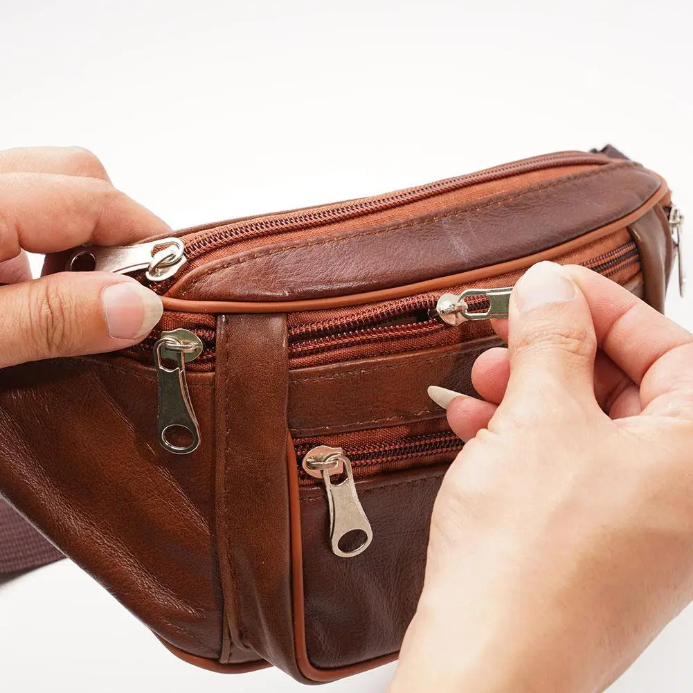 Men's Waist Pack PU Leather Bag Waist Belt Bag Male Artificial Leather Fanny Pack Fashion Luxury Small Shoulder Bags For Men