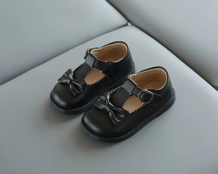 Girls Oxfords 2024 Spring Autumn Children Leather Shoes Girls Cute Sweet T-strap Shoes Toddler Girl Shoes School Performance
