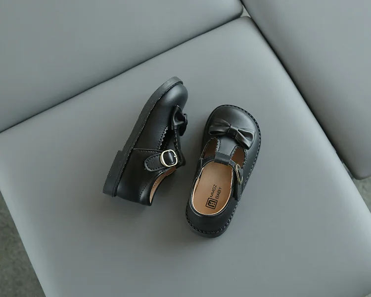 Girls Oxfords 2024 Spring Autumn Children Leather Shoes Girls Cute Sweet T-strap Shoes Toddler Girl Shoes School Performance