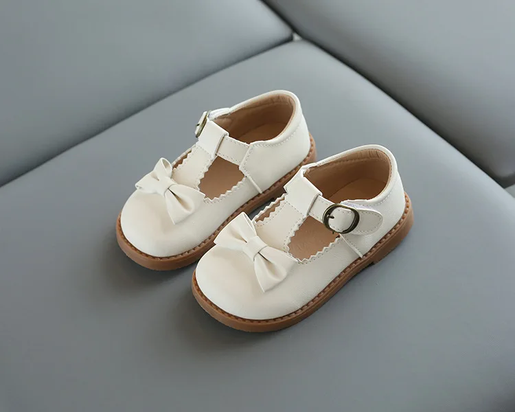 Girls Oxfords 2024 Spring Autumn Children Leather Shoes Girls Cute Sweet T-strap Shoes Toddler Girl Shoes School Performance