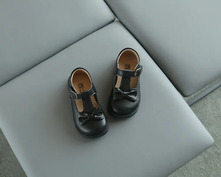 Girls Oxfords 2024 Spring Autumn Children Leather Shoes Girls Cute Sweet T-strap Shoes Toddler Girl Shoes School Performance