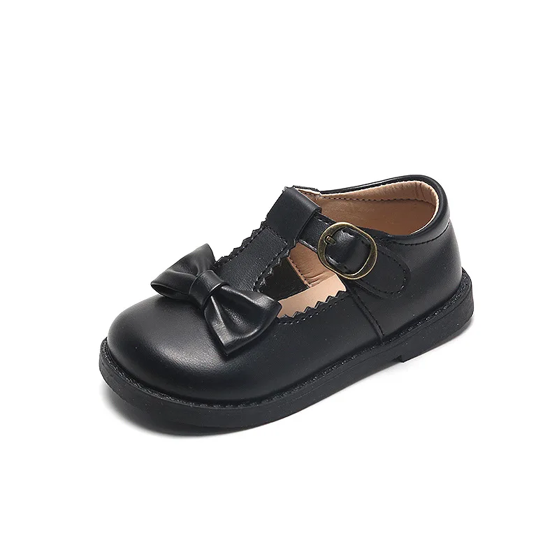 Girls Oxfords 2024 Spring Autumn Children Leather Shoes Girls Cute Sweet T-strap Shoes Toddler Girl Shoes School Performance