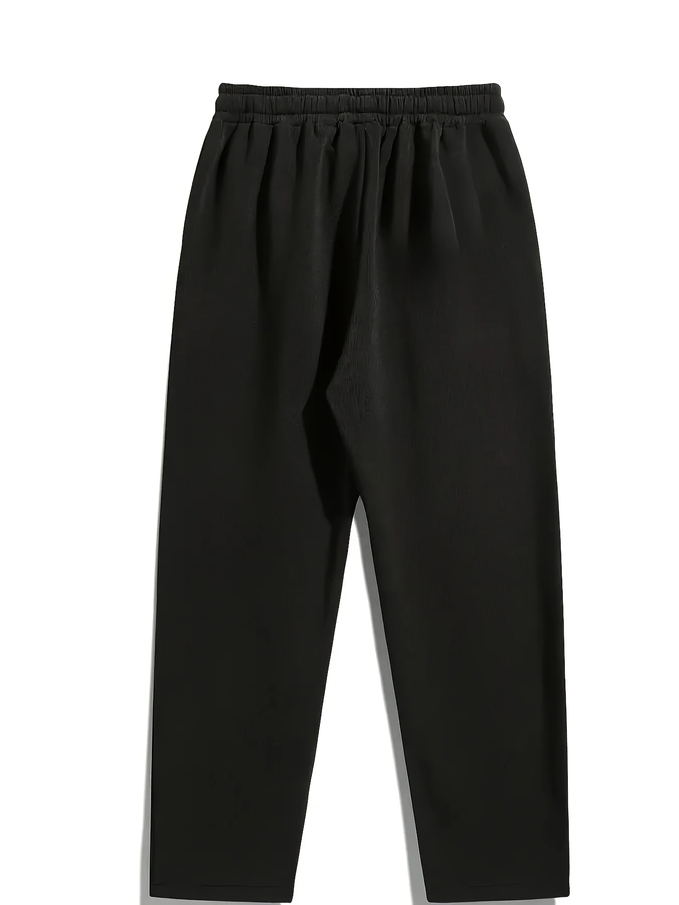 Men's all-season jogging loose-fitting casual pants - solid color, comfortable straight-leg athletic casual pants men clothing