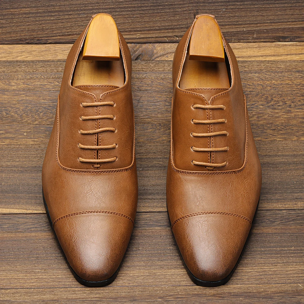 Leather Shoes For Men Gentleman'S Stylish Comfortable Business Formal Shoes Men