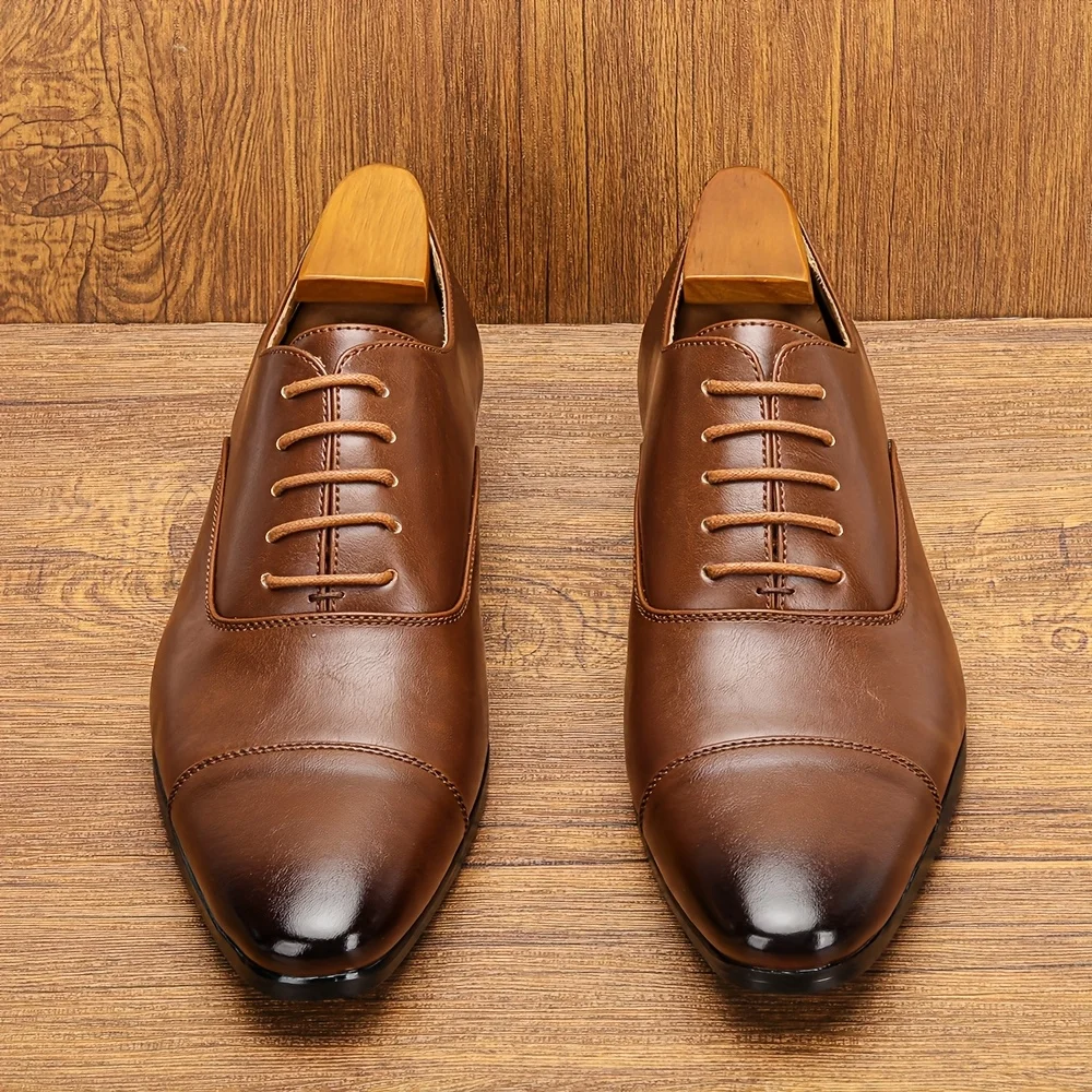 Leather Shoes For Men Gentleman'S Stylish Comfortable Business Formal Shoes Men