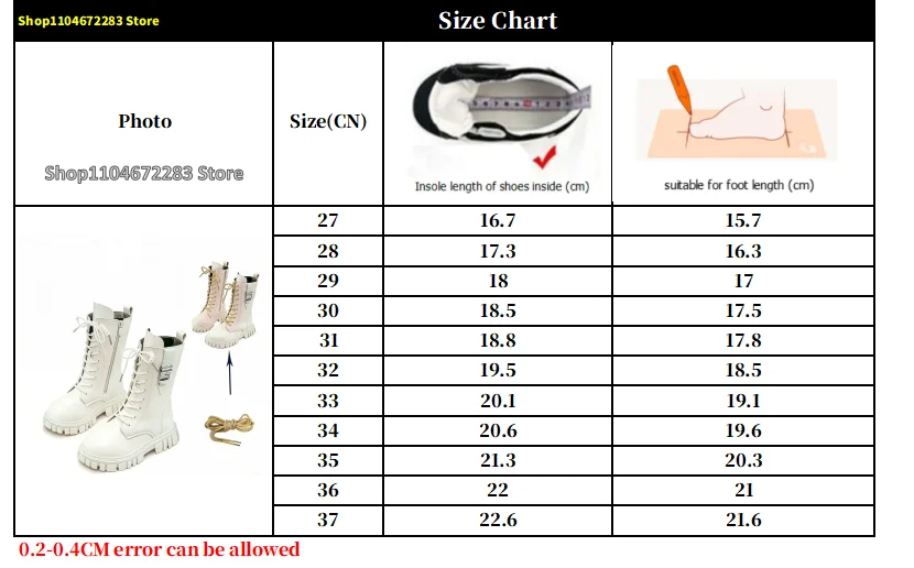 Elegant Zipper Baby Girl Casual Fashion Boots Autumn/winter Round Toe Warm Thick Sole Lace Comfortable Children's Midsole Boots