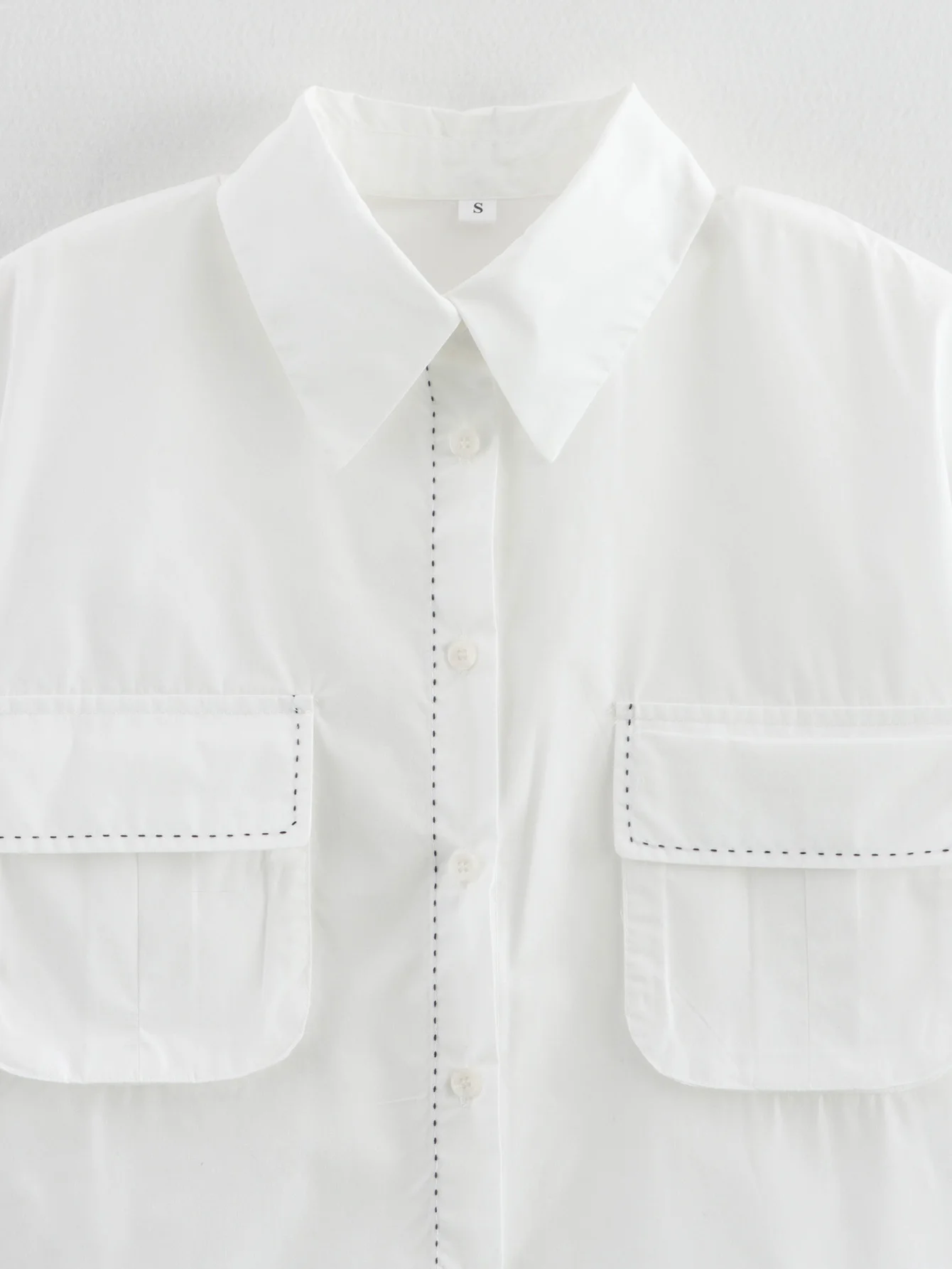 SLTNX Simple Style Commuter Fashion Short-sleeved Shirt for Women in Summer 2026 New Design Joker Casual Shirt