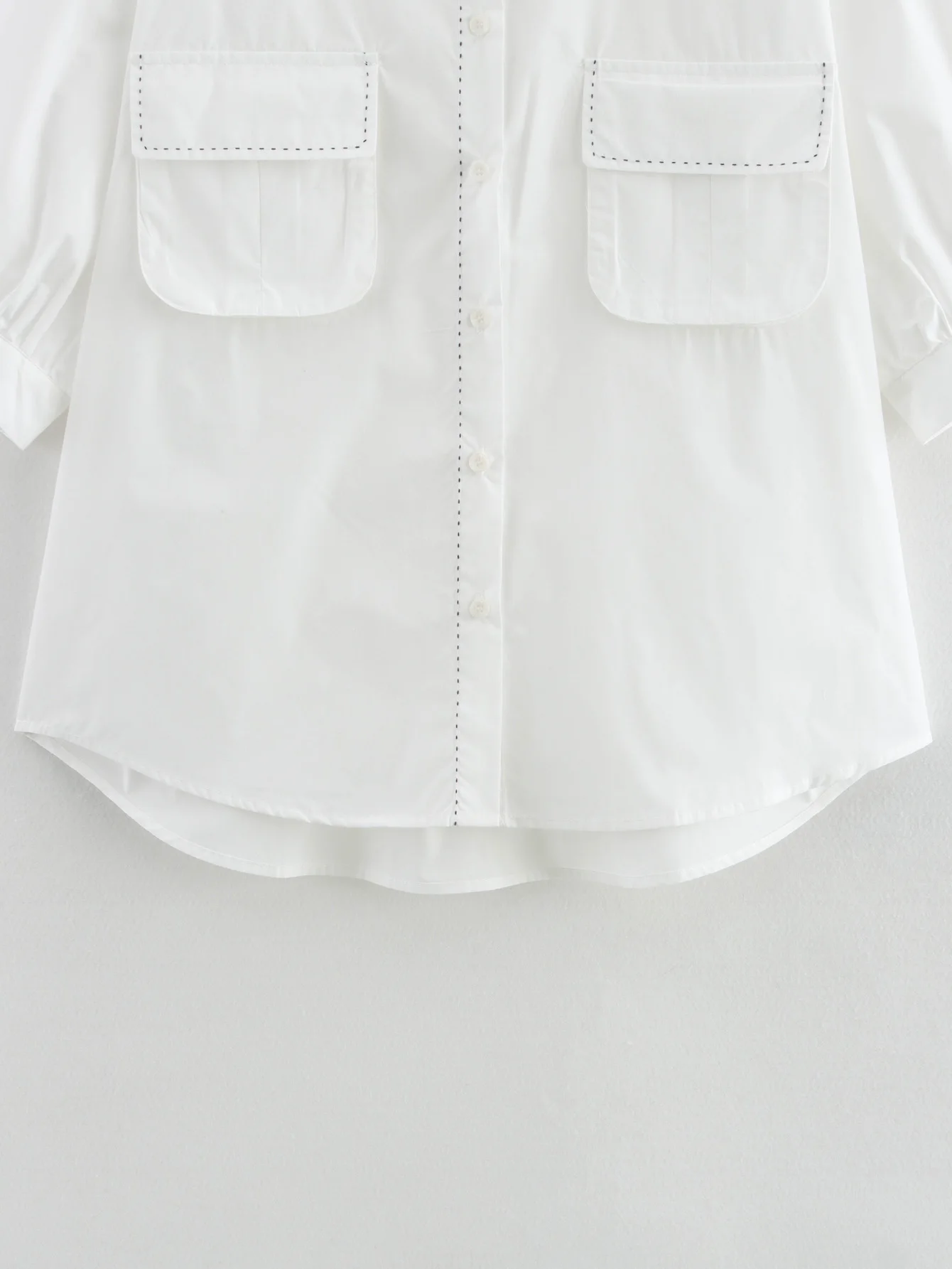 SLTNX Simple Style Commuter Fashion Short-sleeved Shirt for Women in Summer 2026 New Design Joker Casual Shirt