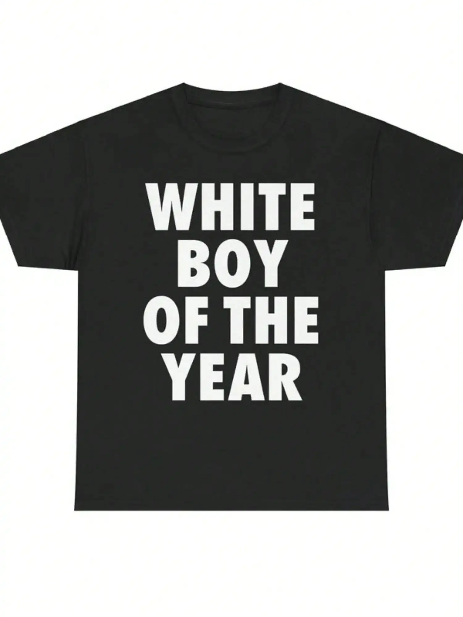 WHITE OF THE YEAR T Shirts Print Short Sleeve Retro Casual Streetwear Vintage Fashion Top Harajuku Sleeve Aesthetic Clothes