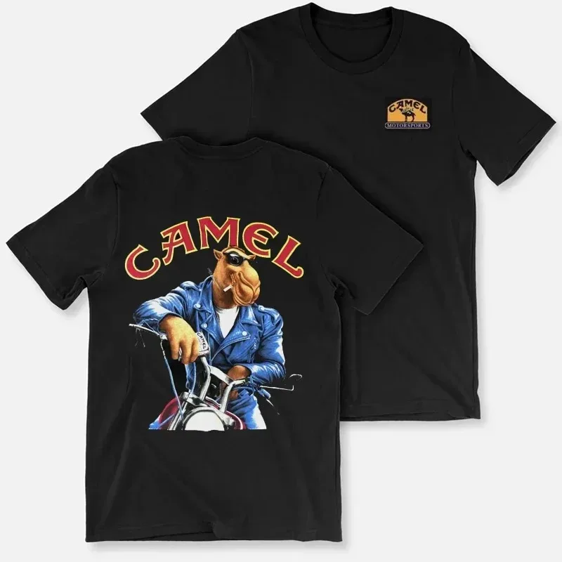 Rare 2026 Retro Car Camel Cigarettes T-Shirt Vintage Cotton Tops Tee Short Sleeve Casual Streetwear Oversized Women Men Clothing