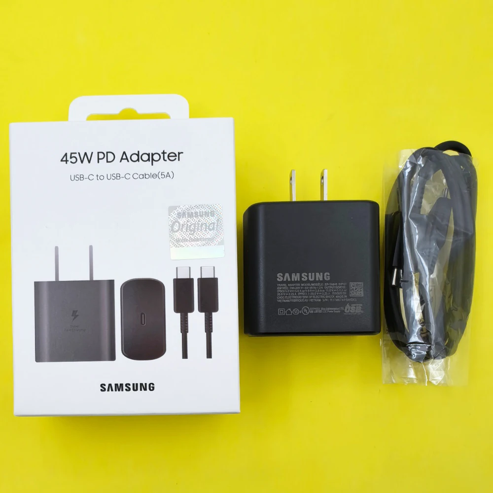 Samsung S26 Plus USB C Charger 45W Super Fast Charging Power Chargeur US Adapter EP-TA845 For Galaxy S25 Ultra S24FE A26 A36 M55