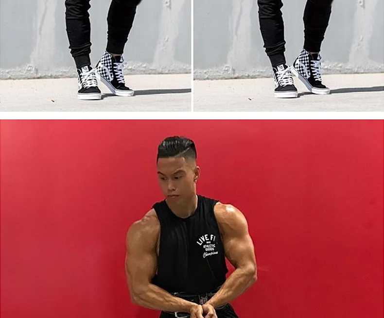 Men's Cotton Tank Top Gym Fitness Bodybuilding Sleeveless Singlet Workout Vest Summer Casual Basketball Shirt Male Sports Tops