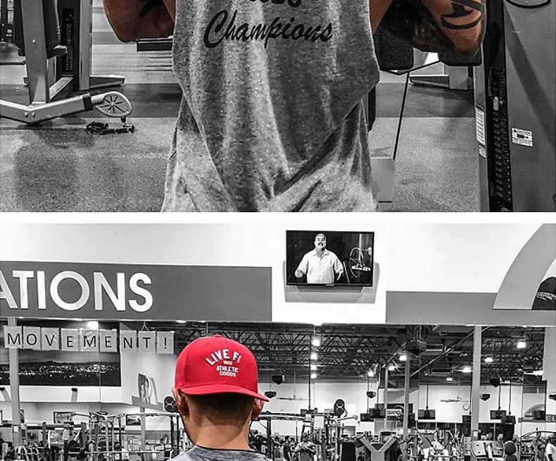 Men's Cotton Tank Top Gym Fitness Bodybuilding Sleeveless Singlet Workout Vest Summer Casual Basketball Shirt Male Sports Tops