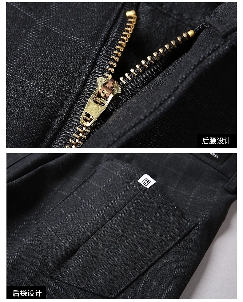 Men's Casual Pants Spring Summer New Cotton Linen Trousers Overalls Business Slim Fit Straight Pants Daily All-match Men's Pants
