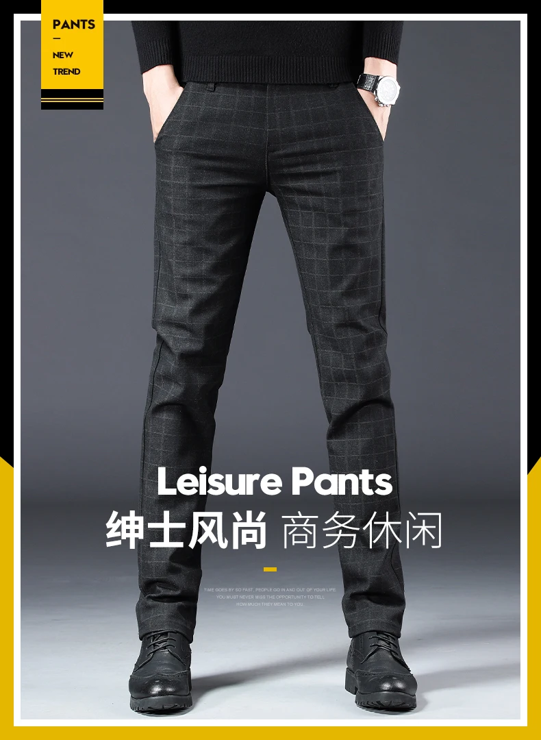 Men's Casual Pants Spring Summer New Cotton Linen Trousers Overalls Business Slim Fit Straight Pants Daily All-match Men's Pants