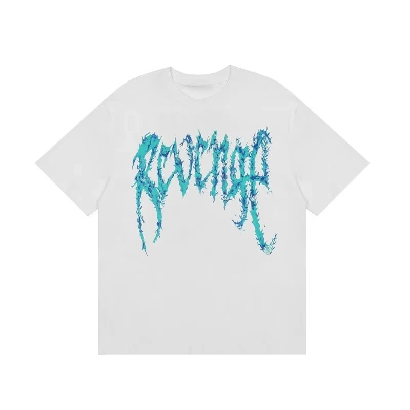 Gothic Font T-Shirt 2D Metal Effect Graphic Tee, Black Streetwear Bold Letter Print Tops for Men Women Casual men clothing