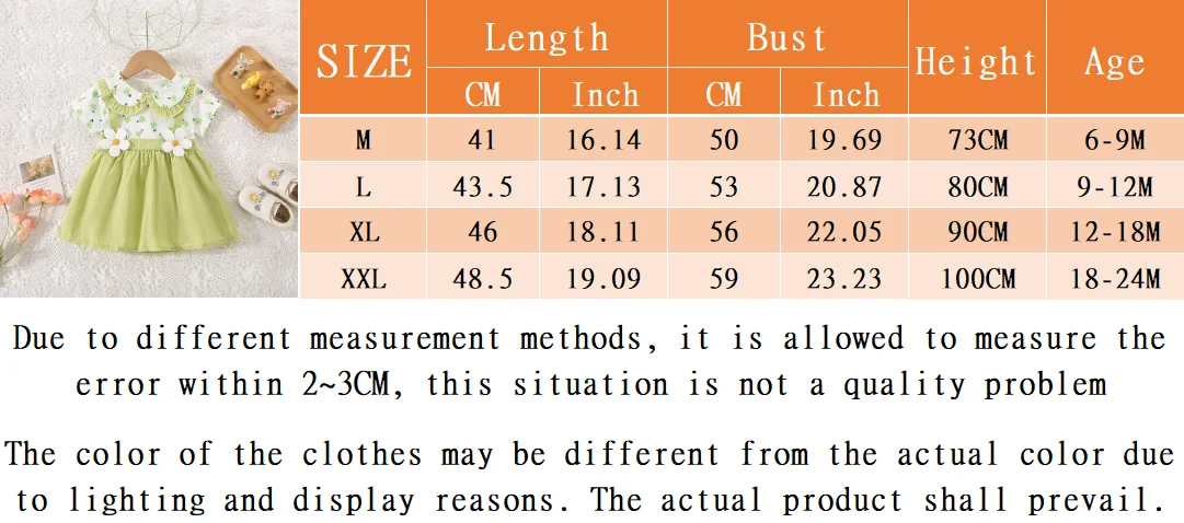 Small Floral Short Sleeved Baby Girl Dress, Summer New Fake Two-Piece Children'S Clothing (6-24 Months)