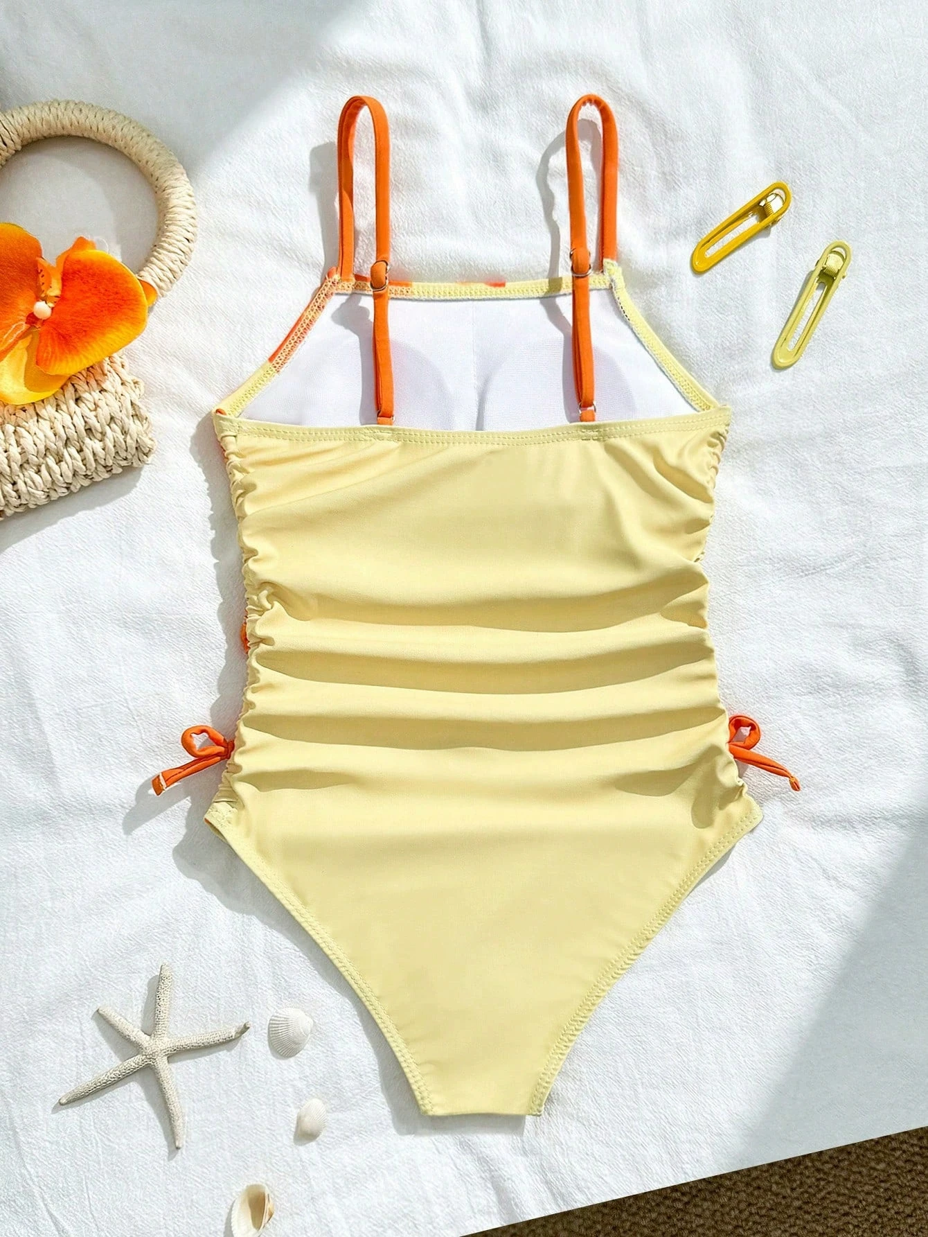 2026 Teen Girls' One Piece Swimsuit with Flower Print Cute Baby Girl's Swimwear For Vacation and Outings Junior Bathing Suit