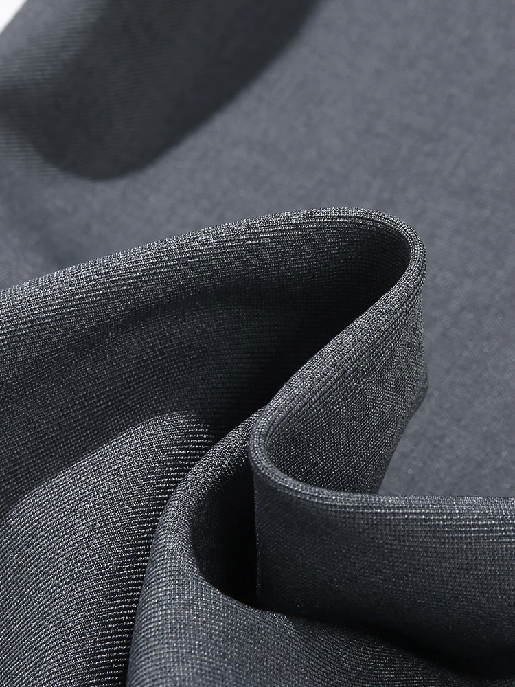 2026 New Korean Men's Casual Pants Banded Waist Stretch Semi-Wide Pleated Suit Slacks Straight Loose Draped Trousers