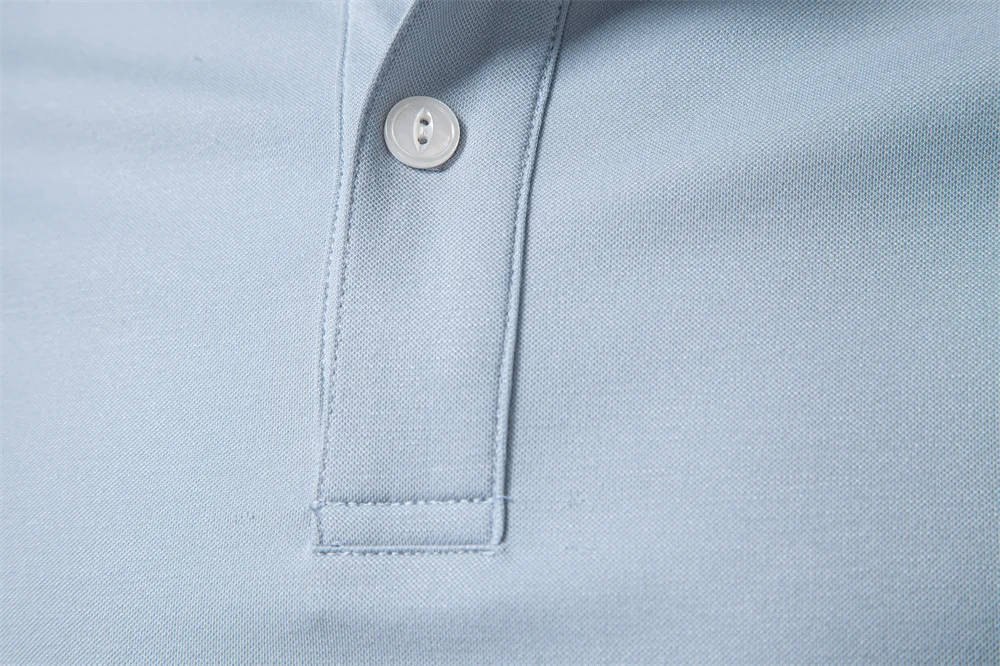 AIOPESON Old Money Polo Shirt Men‘s Solid Color Design Premium Fabric Skin Friendly Cool Breathable Soft Wear